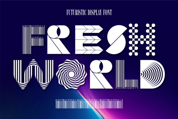 Fresh World: A Futuristic Display Font That Delivers Personality
