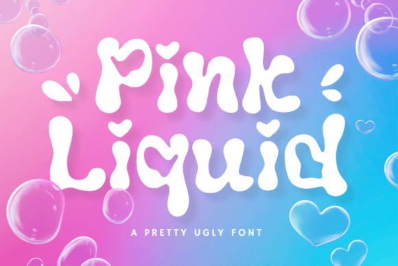 Pink Liquid: A Playful Display Font for Digital Branding