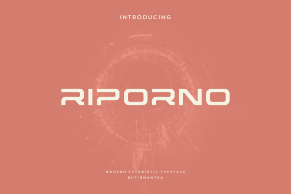 Riporno: A Futuristic Display Font That Elevates Real Small Business Branding